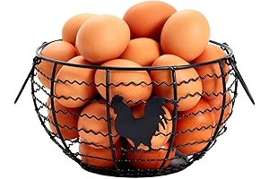 Juvale Wire Egg Collecting Basket: Gather Fresh Eggs Effortlessly