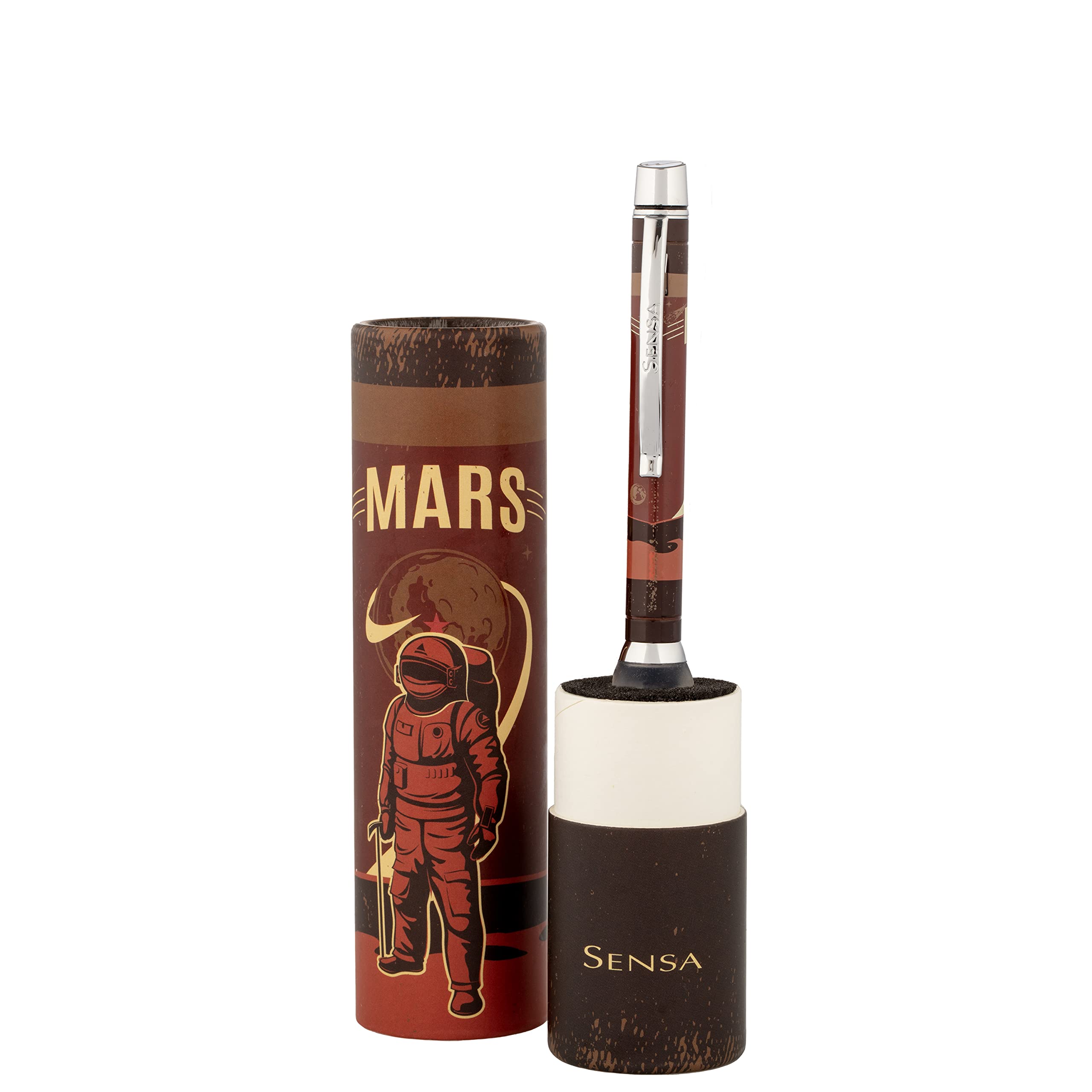 Amazon.com : Sensa "SPACE Classic Retractable Ballpoint Pen (Mars) : Office  Products