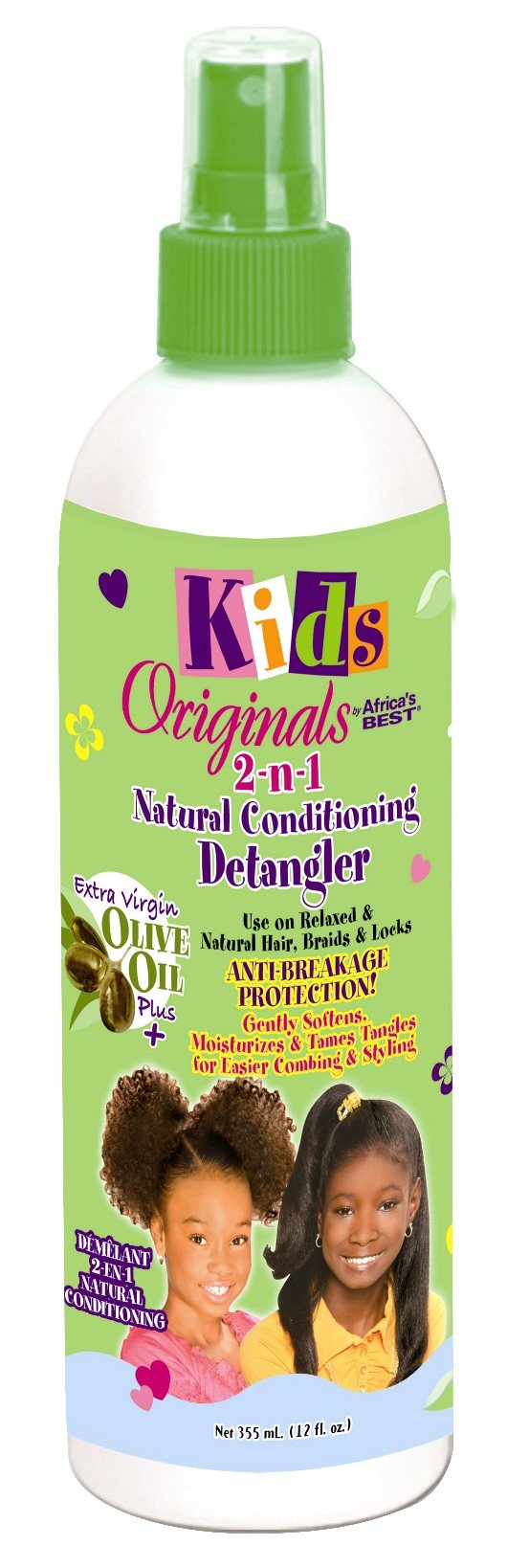 Africa's Best Kids Originals 2-N-1 Detangler 354ml (3 Pack) - Detangling Conditioner