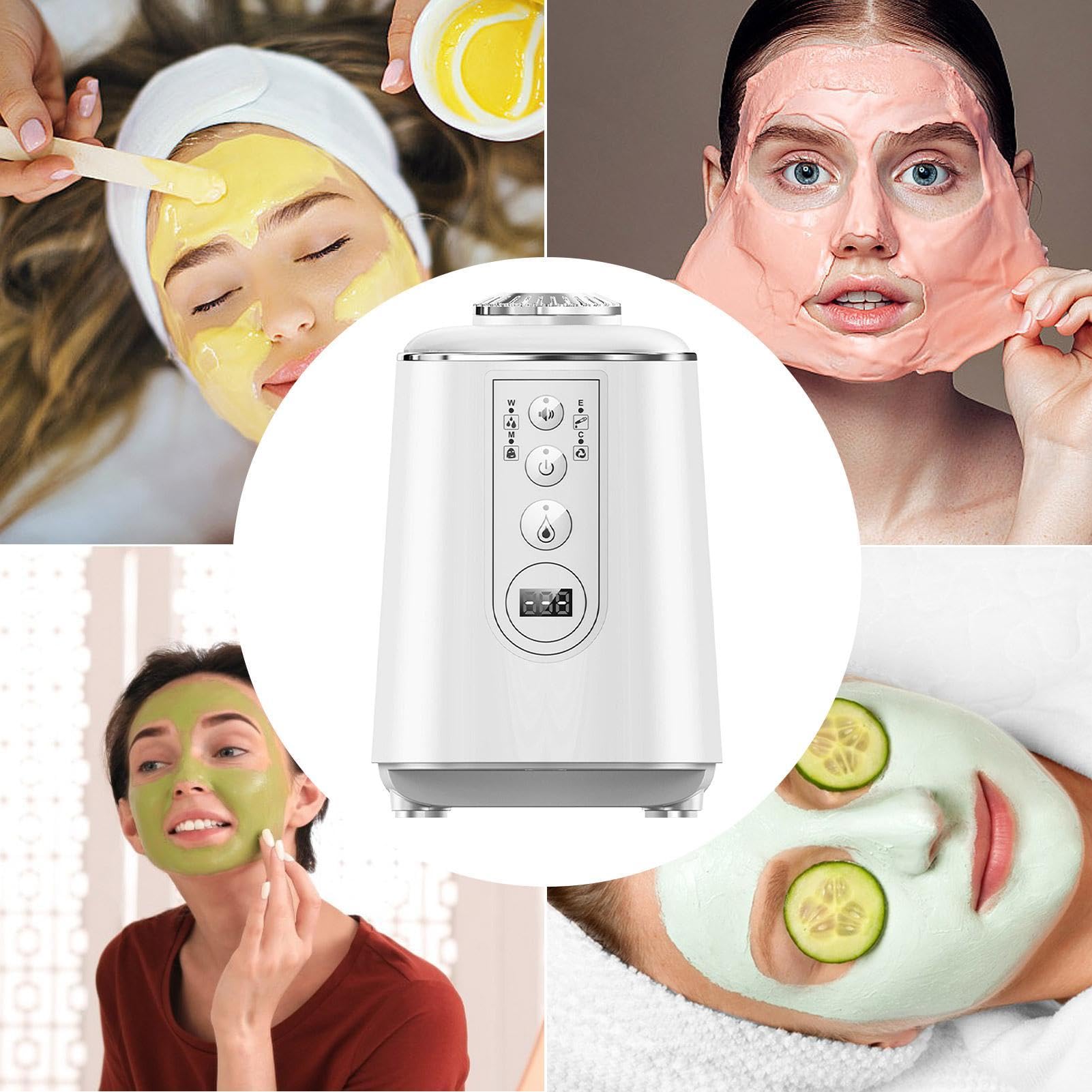 Macchina per la creazione di maschere per il viso, crea il tuo kit per maschere per il viso,Macchina automatica per impacchi facciali - Smart Face Masque Maker con voce, prodotto per la cura della pel