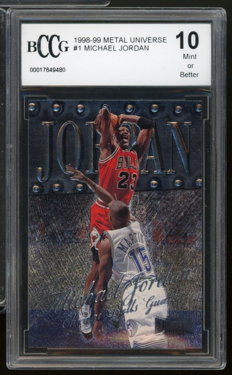 1998-99 Metal Universe #1 Michael Jordan Card BCCG 10 Mint+