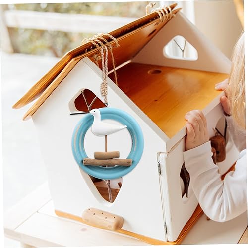Miniatura 8 de Abaodam 2pcs Seabird Pendant Home Décor Wall Sticker Decor Nautical Bird Wall Sculpture Hanging Seagull Wall Decor Coastal Wall Decorations Coastal