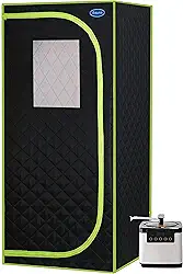LTCCDSS Sauna a Vapor Portátil Spa | Vaporizador 4L e 2000W Gerador de Vapor | Barraca pessoal para sauna em casa | Sala de saunas internas grandes | Suporte para tubo de aço