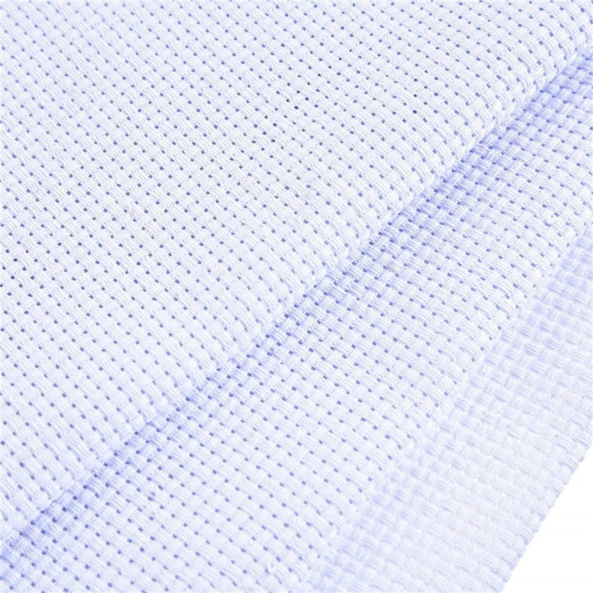 10pcs Needlework Cloth Cross-Stitch Fabric Soft Embroidery Cloth Fabric White for DIY