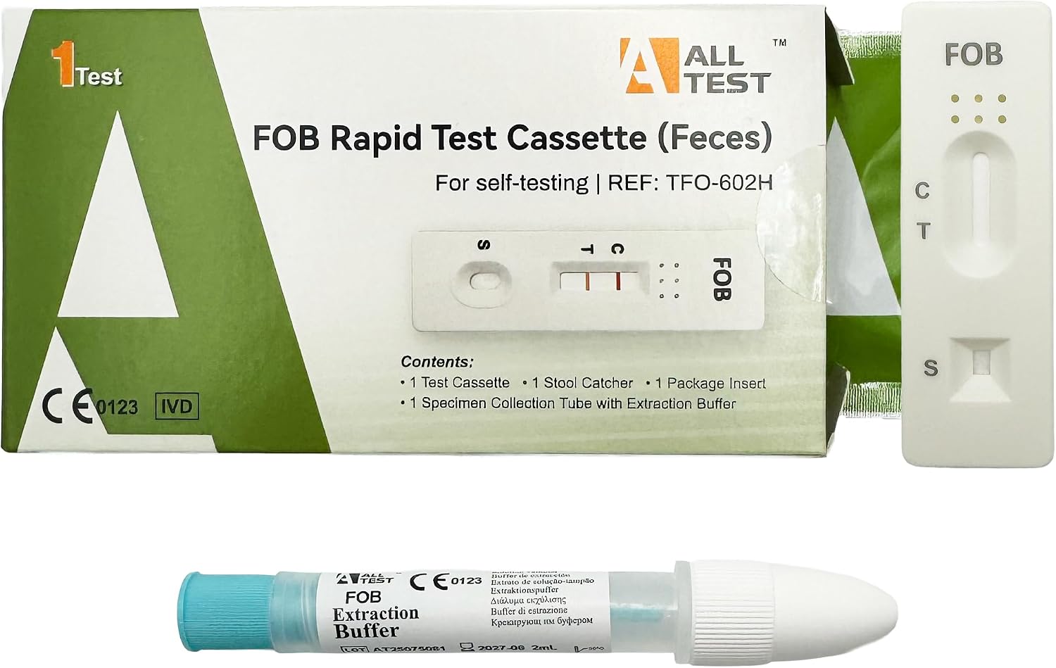 ALLTEST  Bowel Health Test/Fecal Occult Blood Bowel Cancer Home Testing Kit Pack