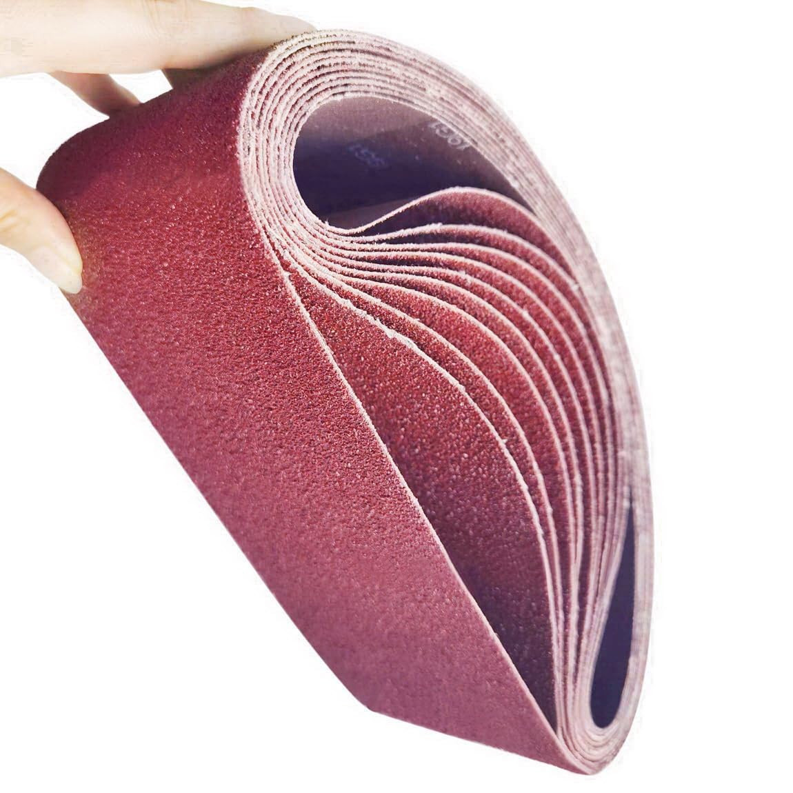 3" x 21"Sanding Belts Sanding Tapes,10-Pack Grits 60#~800# for Grit Woodworking Metal Polishing 75mmx533mm Derusting Sanding Tapes Sandpaper Belts (#320-10PCS)