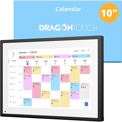 Miniatura 13 de Dragon Touch Calendario digital de 21.5 pulgadas, pantalla táctil, calendario electrónico de pared, tabla de tareas para planificador familiar