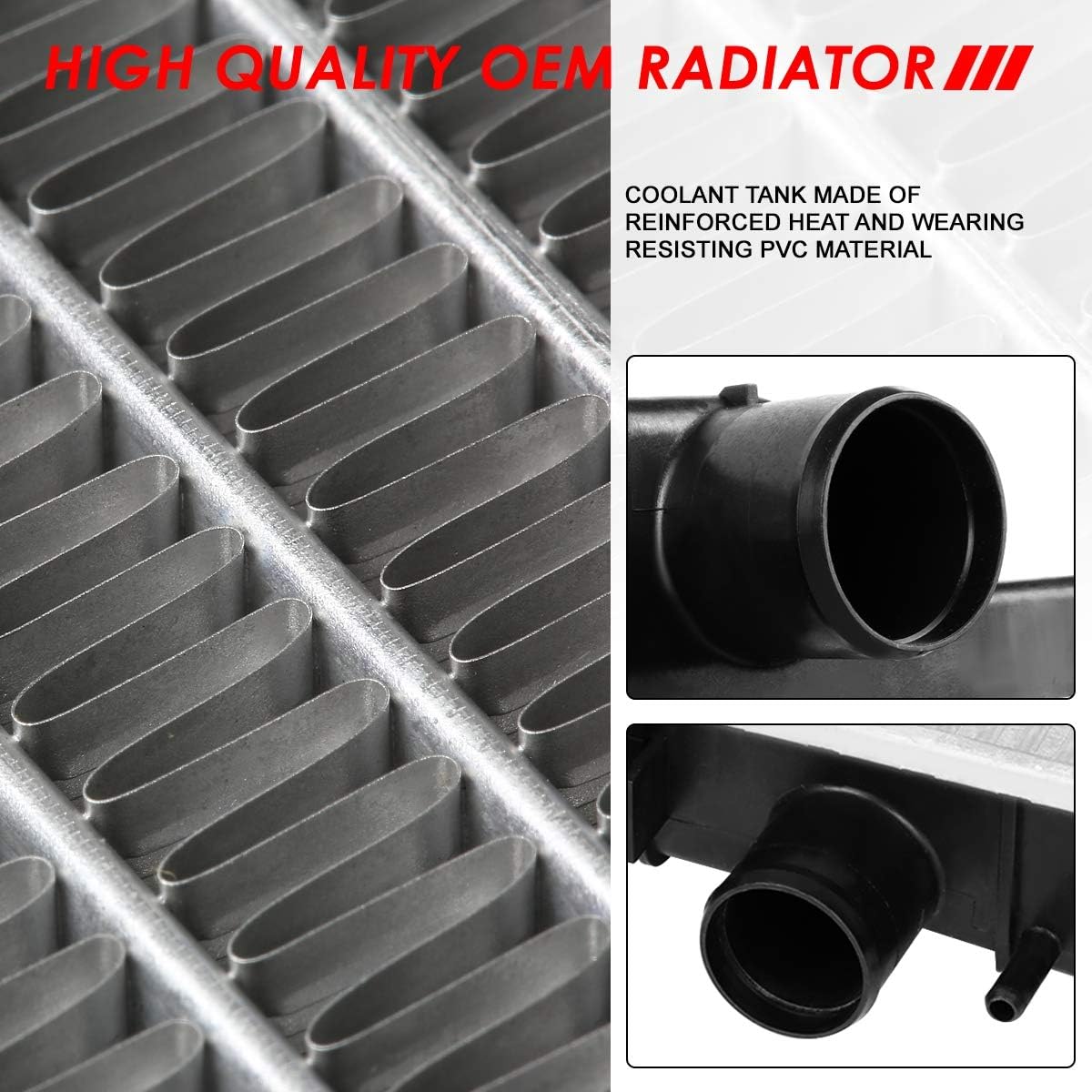 Auto Dynasty Radiator Compatible with 2002-2004 Ford Expedition Lincoln Navigator 4.6L 5.4L AT, DPI 2609 Factory Style 1-Row Cooling Radiator, Aluminum Core