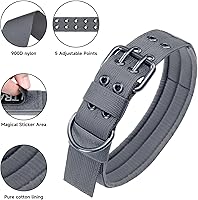 Vista 3 de EXCELLENT ELITE SPANKER Collar militar para perro de 1.5 pulgadas de ancho, anillo en D de metal ajustable y hebilla para perros medianos y grandes