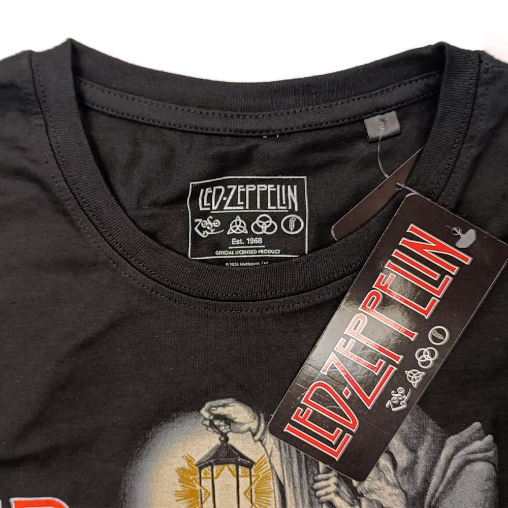 Led Zeppelin T-shirt Hermit. T-shirt officiel. Band Rock. T-shirt unisexe pour adulte garçon.