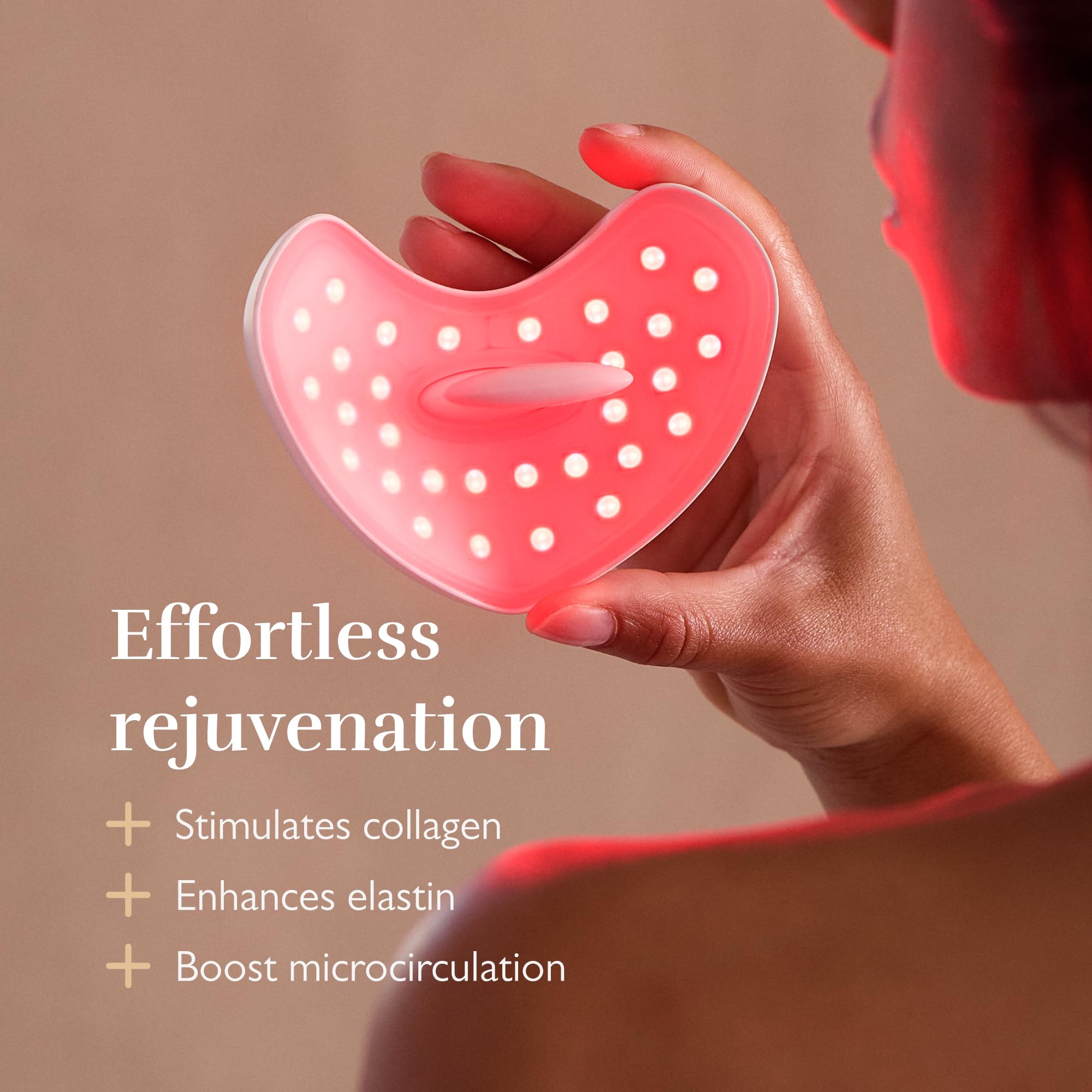Silk'n LED Lippenmaske – Lumilips – Leuchtmaske für Kollagen, Anti-Falten und Anti-Aging – Kabellos für 130 Minuten – Weiß.
