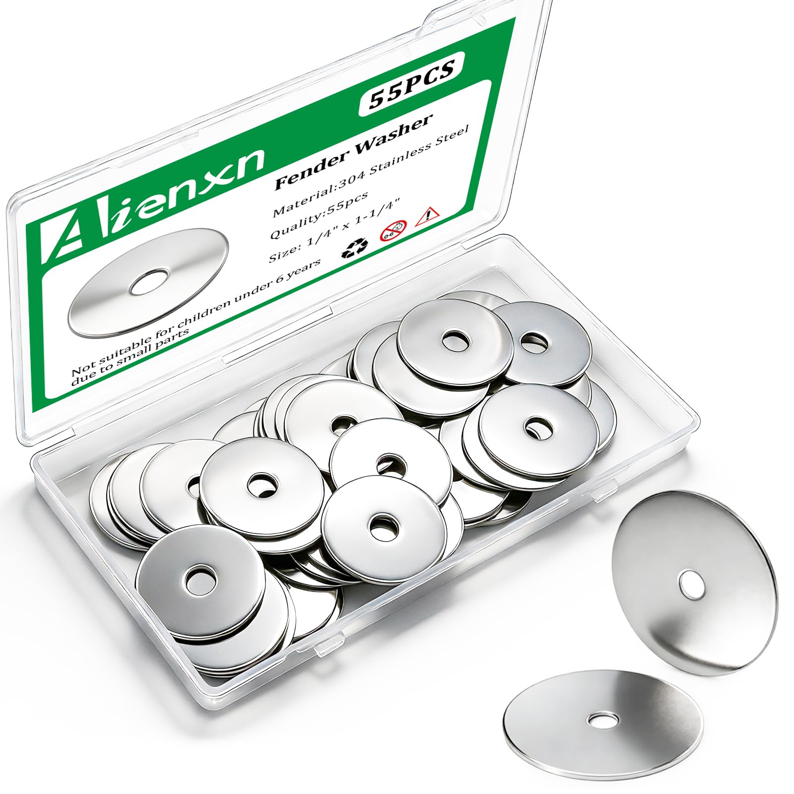 550 Stainless Steel Flat Washers - Durable & Versatile -8 550 Stainless Steel Flat Washers - Durable & Versatile -8