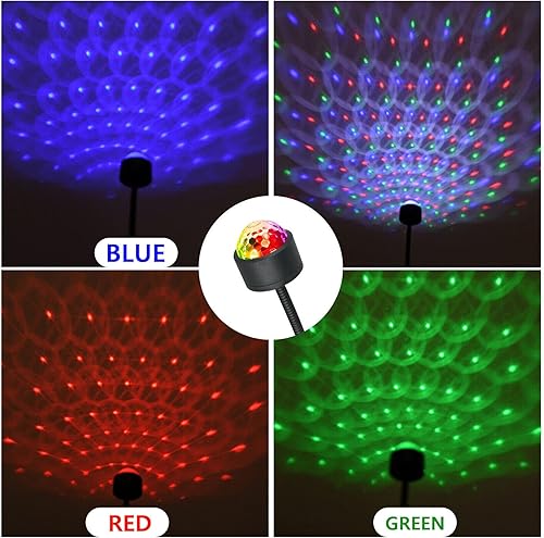 Miniatura 9 de Mini lámpara de proyección LED de estrella, 9 modos funcionales, proyector USB, luz ajustable romántica de luz de estrella para coche, techo,