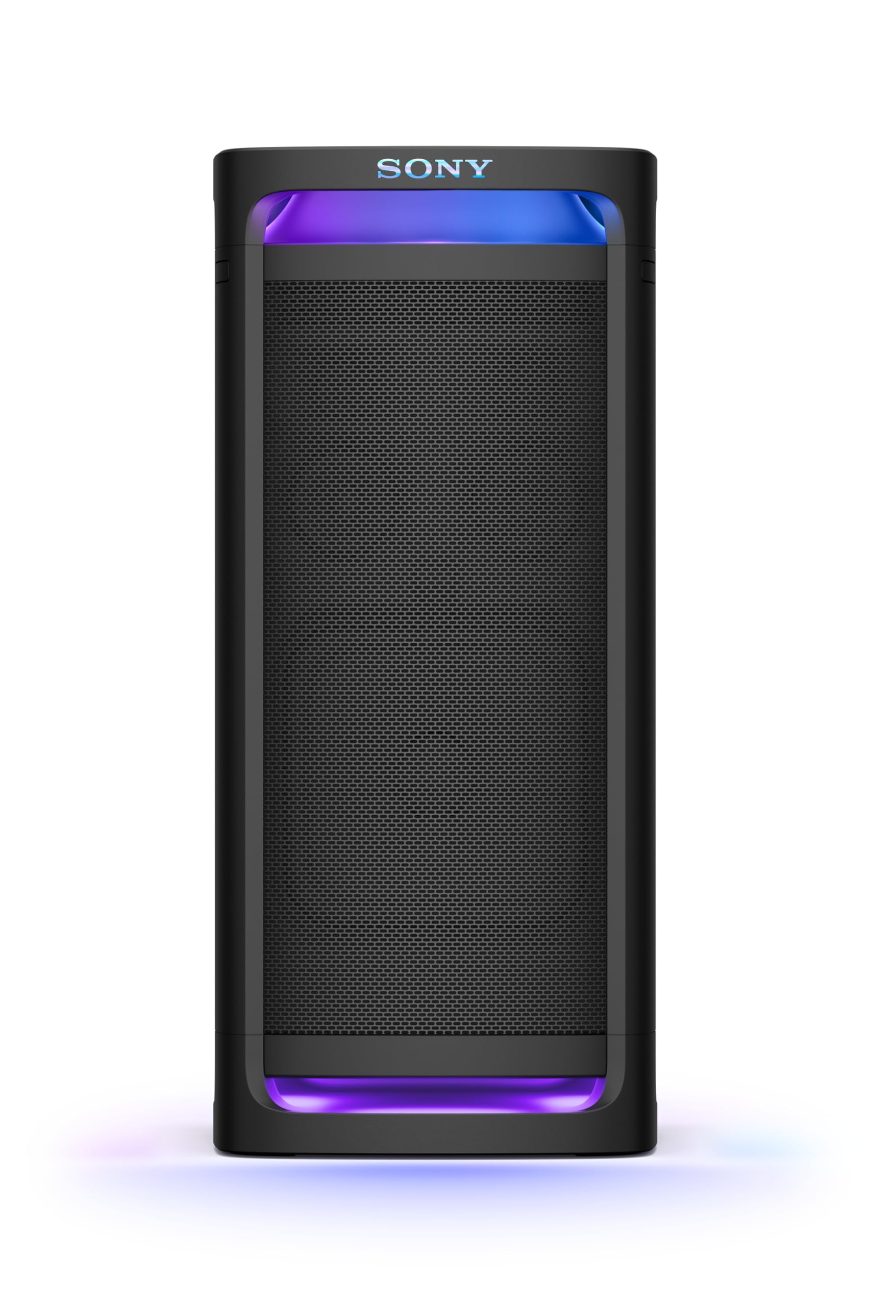 Sony ULT Tower 9AC - Enceinte Bluetooth Party Box Ultimate, Alimentation Secteur, 2 Modes ULT Power Sound, X-Balanced Speaker, 360° Lighting & Sound, entrées pour Karaoke - Noir