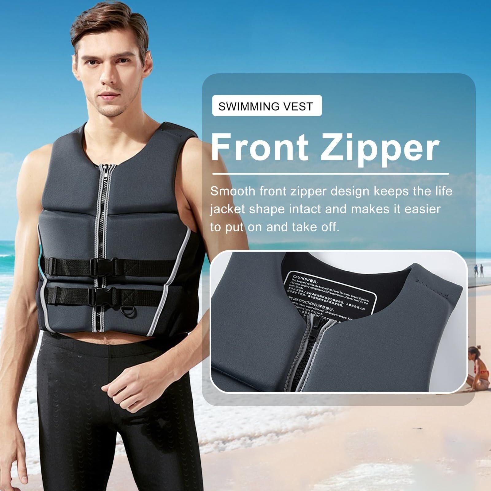 River Vest Leggero Portatile con Fit in Neoprene Comfort per Pesca Mosca Trota Fiume Uso