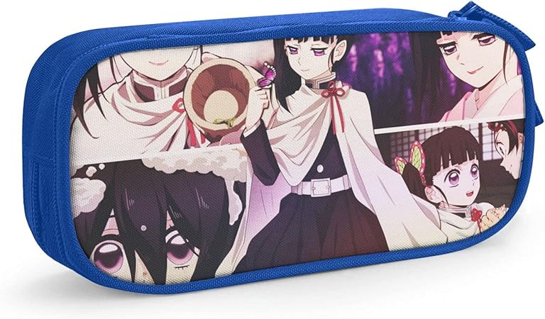 Amazon ペンケース 栗花落 カナヲ アニメ キャラクター グッズ ペンケース 筆箱おしゃれ大容量多機能二層ペンポーチ 女の子化粧ポーチ男の子 文房具収納ポーチ高校生中学生小学生人気かわいい アニメ筆入れ 子供入場に最適なギフト 文房具 オフィス用品 文房具