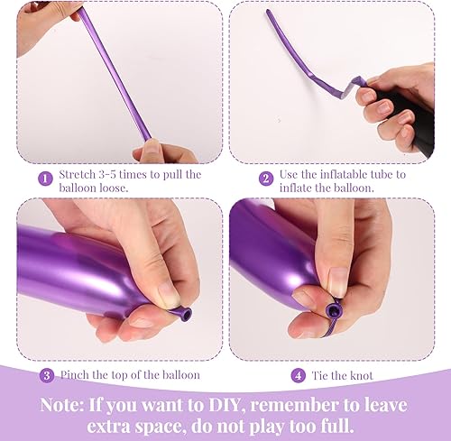 Miniatura 4 de Sratte 200 globos de animales de 260Q para torsión, globos largos de colores surtidos para Halloween, bodas, cumpleaños, payasos, regalos de Navidad