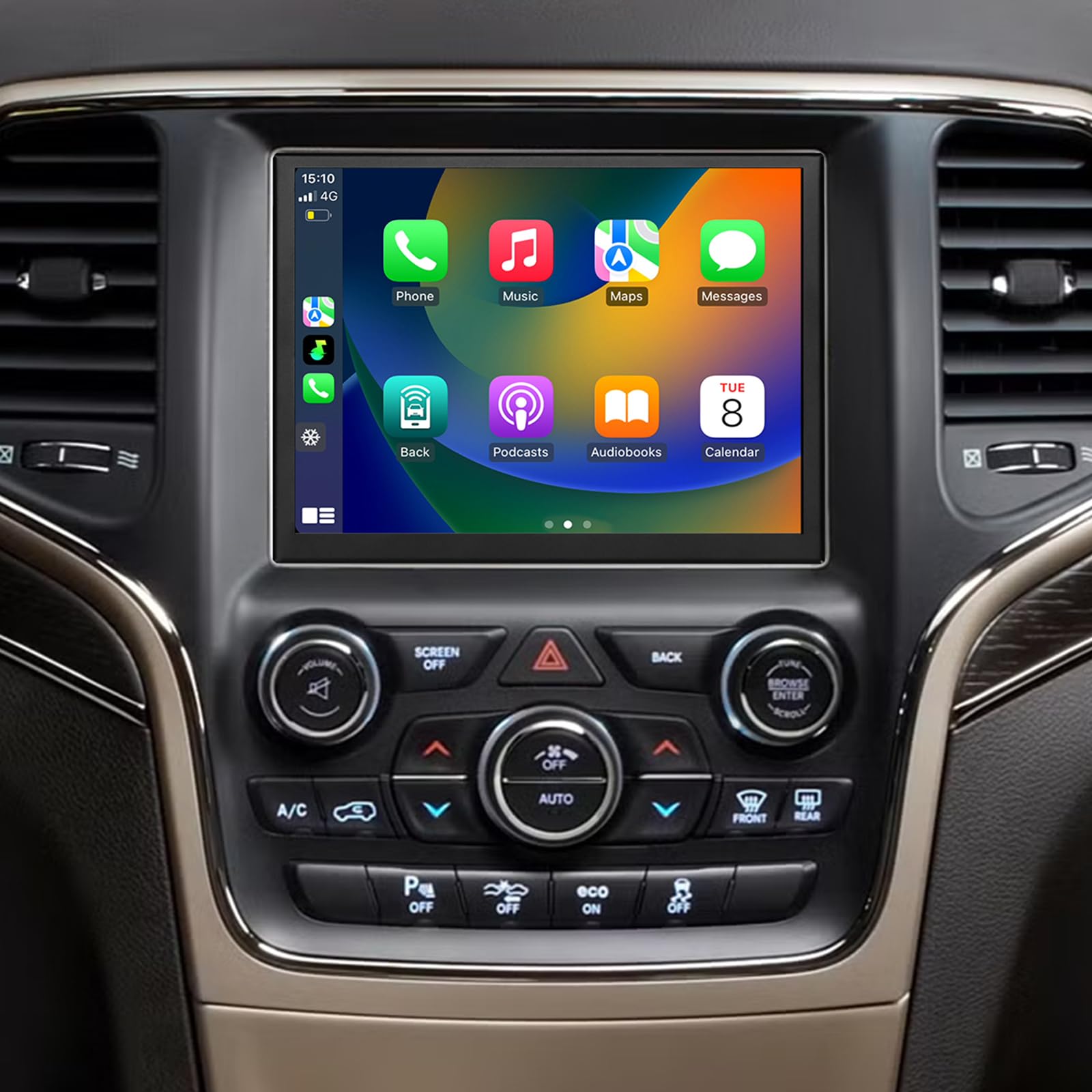 Car Radio Stereo for OEM 8.4 inch Jeep Grand Cherokee Renegade Dodge Ram Durango Challenger Chrysler 300C Head Unit Radio with CarPlay Touch Screen Android Auto Bluetooth Backup Camera