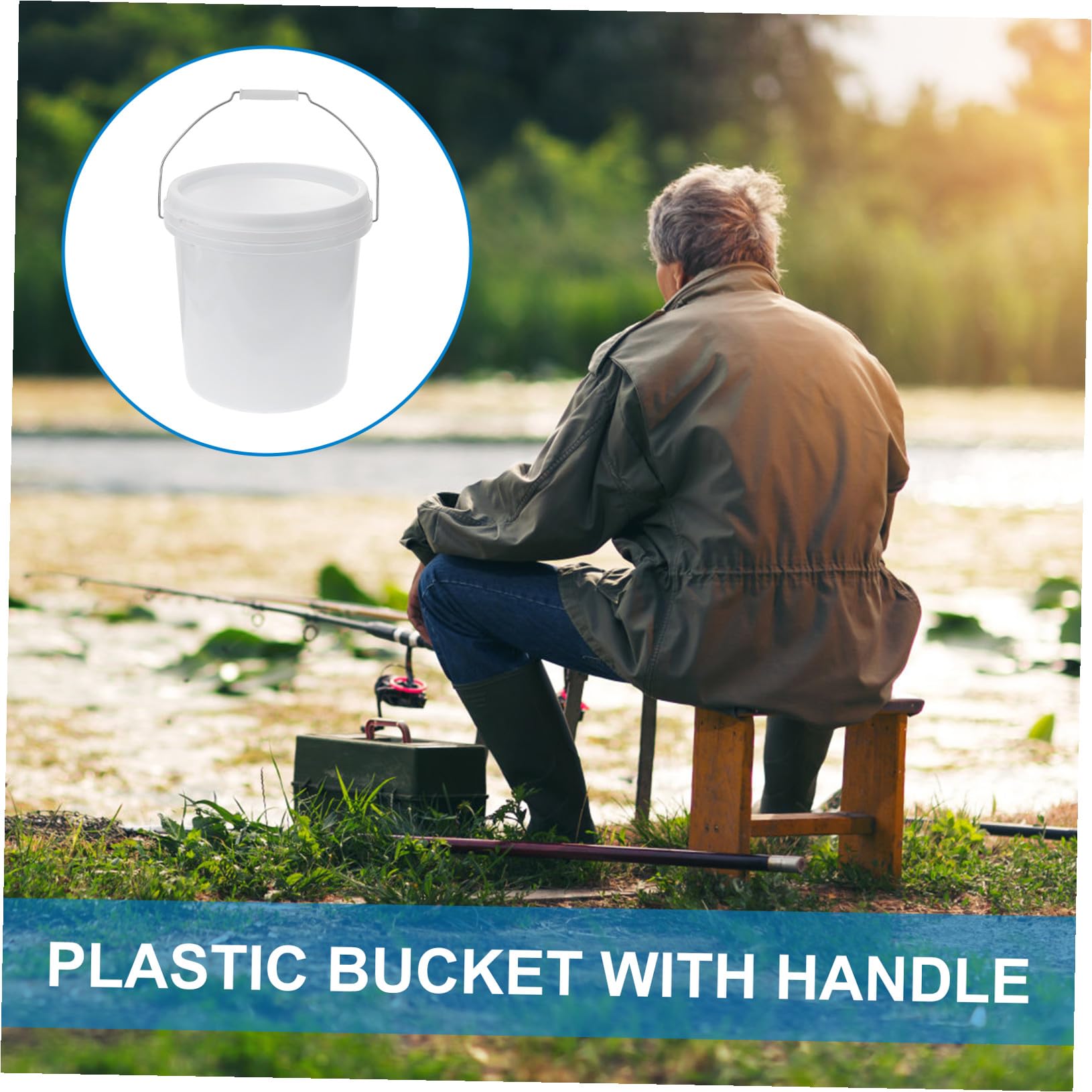SOLUSTRE Barile Di Plastica Secchio Industriale Secchio Da 10 L Pittura Ad Olio Può Birra Secchiello Per Il Ghiaccio Secchiello Da Bagno Secchiello Per Cubetti Di Ghiaccio Di