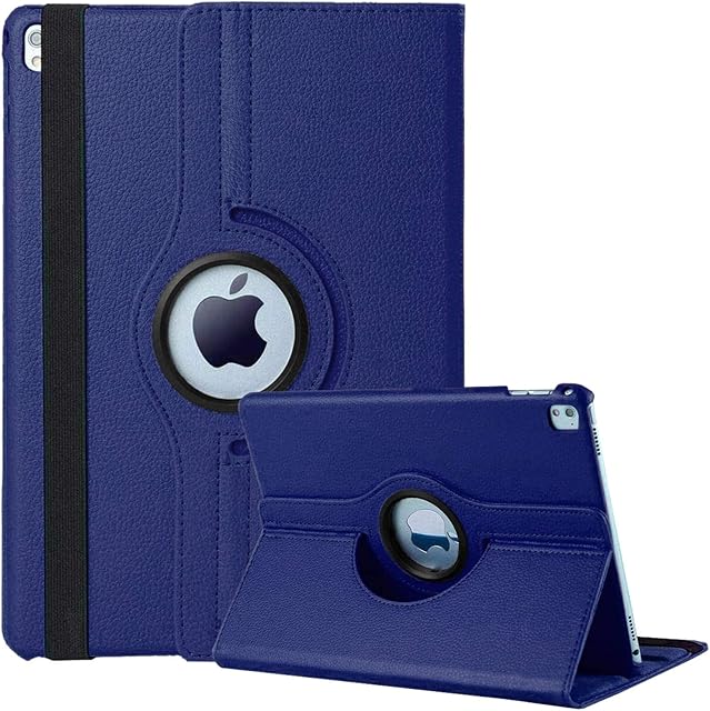 FSPRO Apple iPad 10.2 inch case for iPad 9th/ 8th/ 7th Generations (2021/2020/ 2019) iPad 7 7th Gen, iPad 8 8th gen and iPad 9 9th Gen, 360 Rotate Smart Protective Stand Cover, Auto Sleep/Wake (Blue)