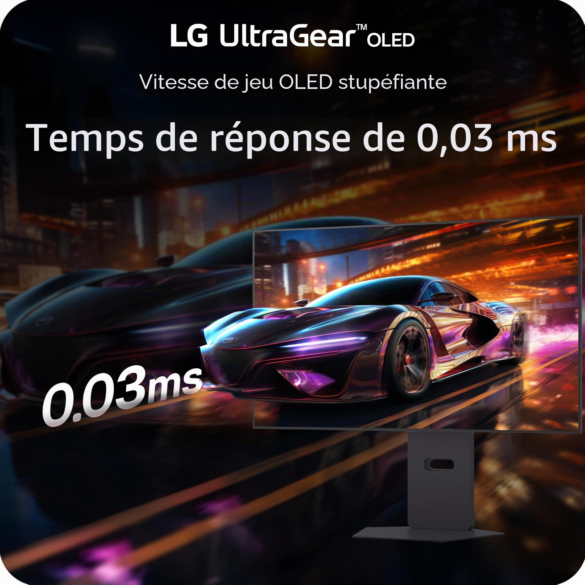 LG 32GX870A-B Moniteur de Jeu OLED Ultragear 4K UHD (3840 x 2160) de 32", Double Mode, 240 Hz, 0,03 ms, NVIDIA, AMD FreeSync Premium Pro, VESA DisplayHDR True Black 400, USB Type-C, DP2.1, Noir
