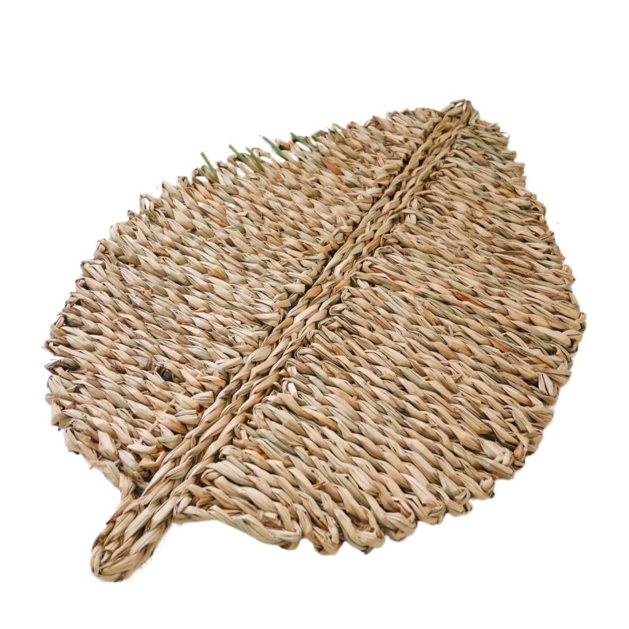 Podkładka ze słomianymi liśćmi, podkładka pod pałeczkę, pogrubiona izolowana kreatywna domowa mata do zapiekanek, mata pod miskę, podstawka, retro (M)