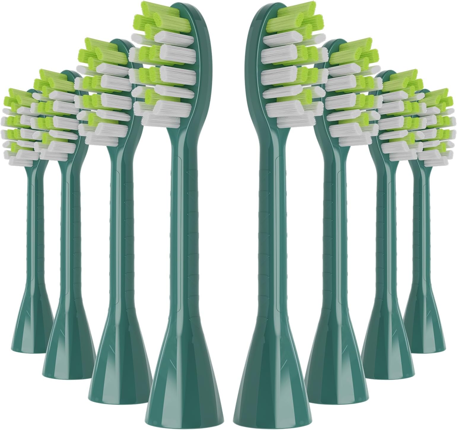 One Series Replacement Toothbrush Heads Pisonicleara Compatible with sonicare Philips BH1022/03 HY1100/02 HY1102 (8-pc) Battery Brush, Mango Snow White Travel Refill (one-sage)