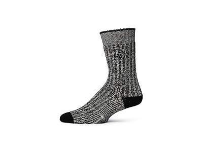 Smartwool Everyday Waffle Press Crew Socks Knee High Socks Shoes Black/Multi Donegal : MD (US Men