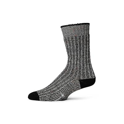 Smartwool Everyday Waffle Press Crew Socks Knee High Socks Shoes Black/Multi Donegal