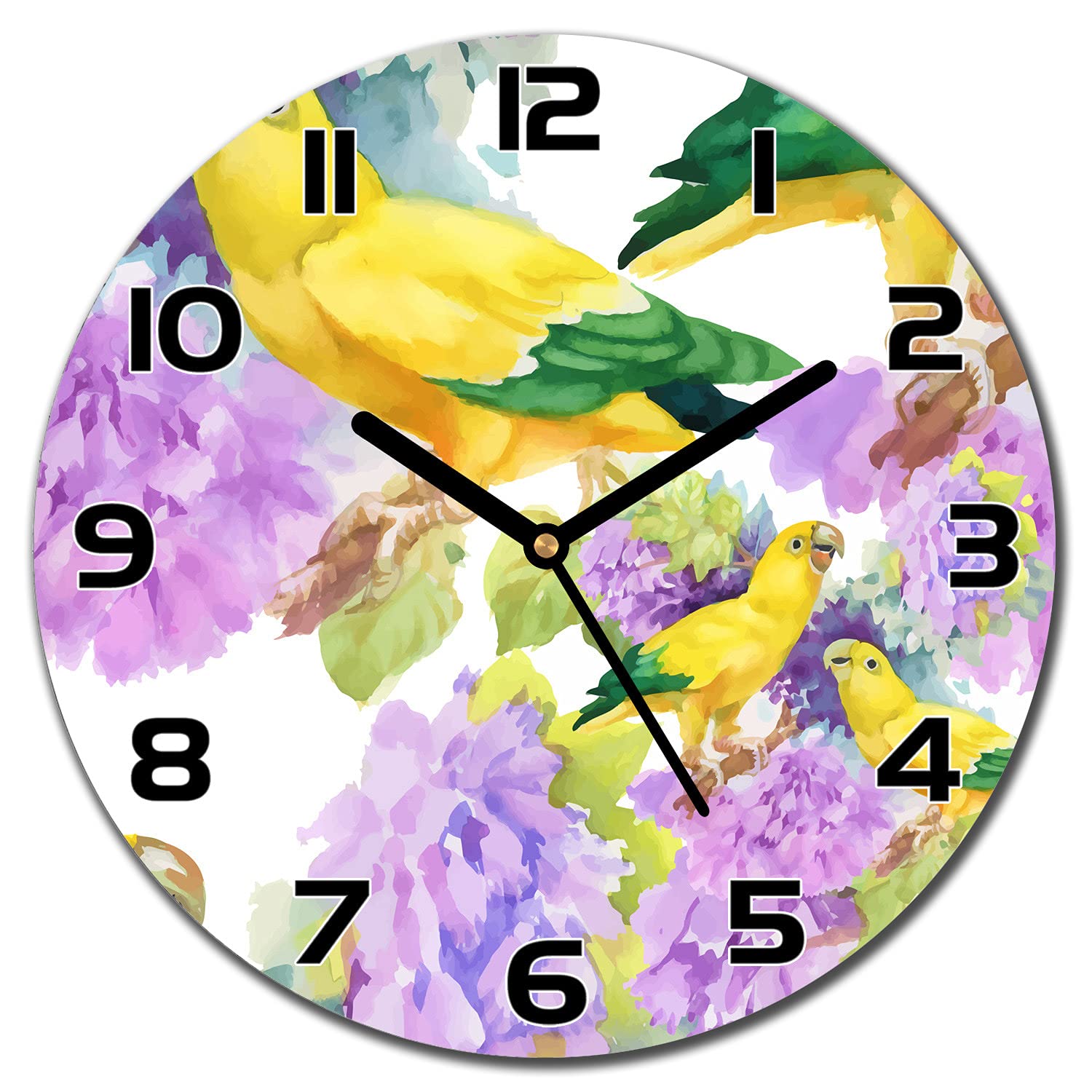 Horloge en verre lisible et moderne 30 cm pour embellir un mur vide