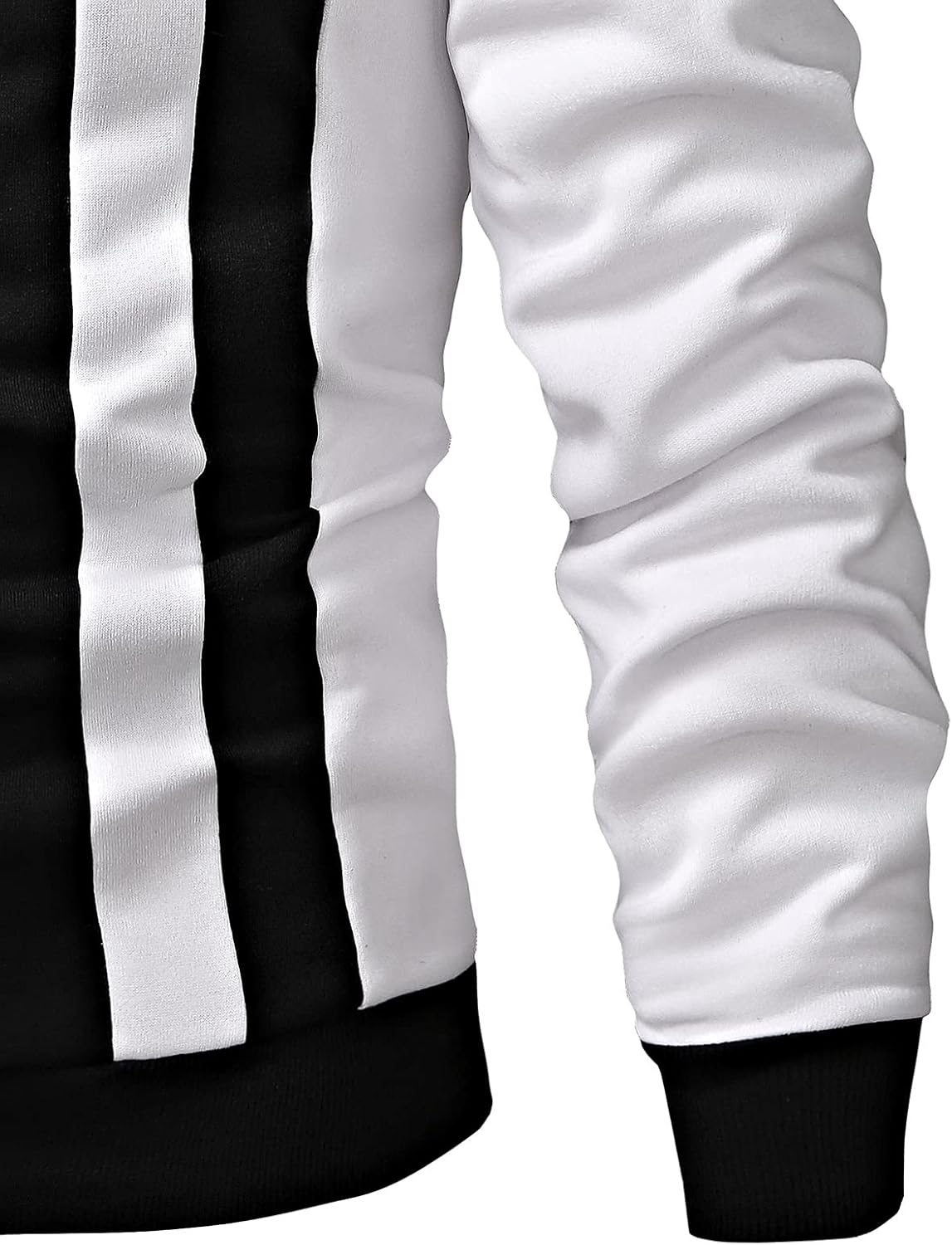 GORGLITTER Men's Casual Crewneck Sweatshirt Color Block Fleece Pullover Sweatshirt - Image 5