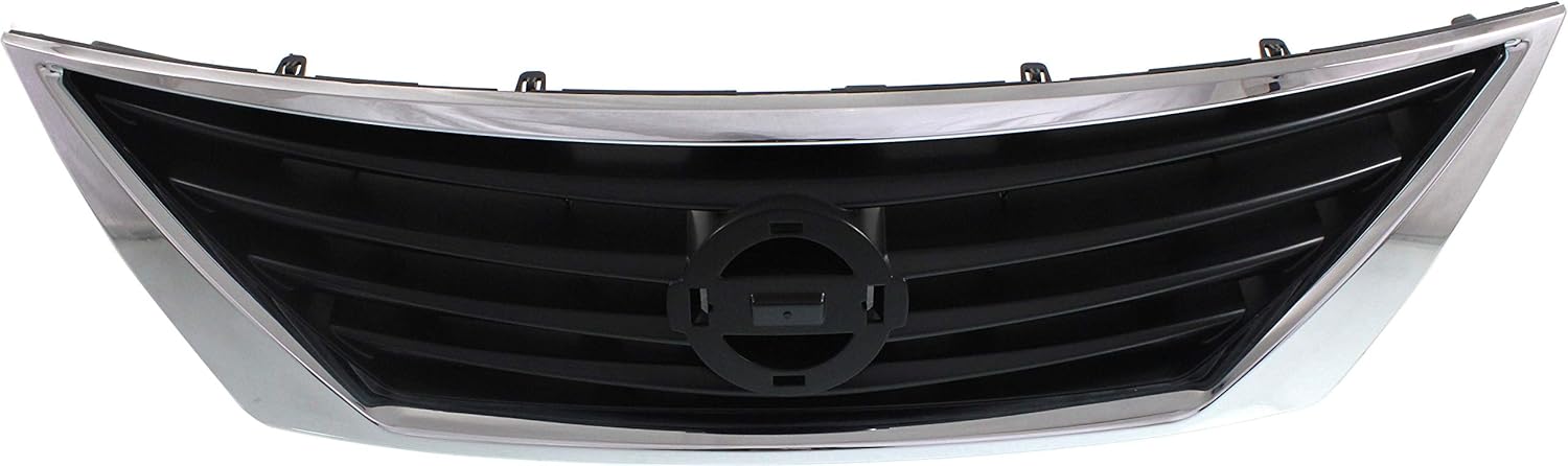 Garage-Pro Grille Assembly Compatible with 2012-2014 Nissan Versa Textured Gray Shell and Insert