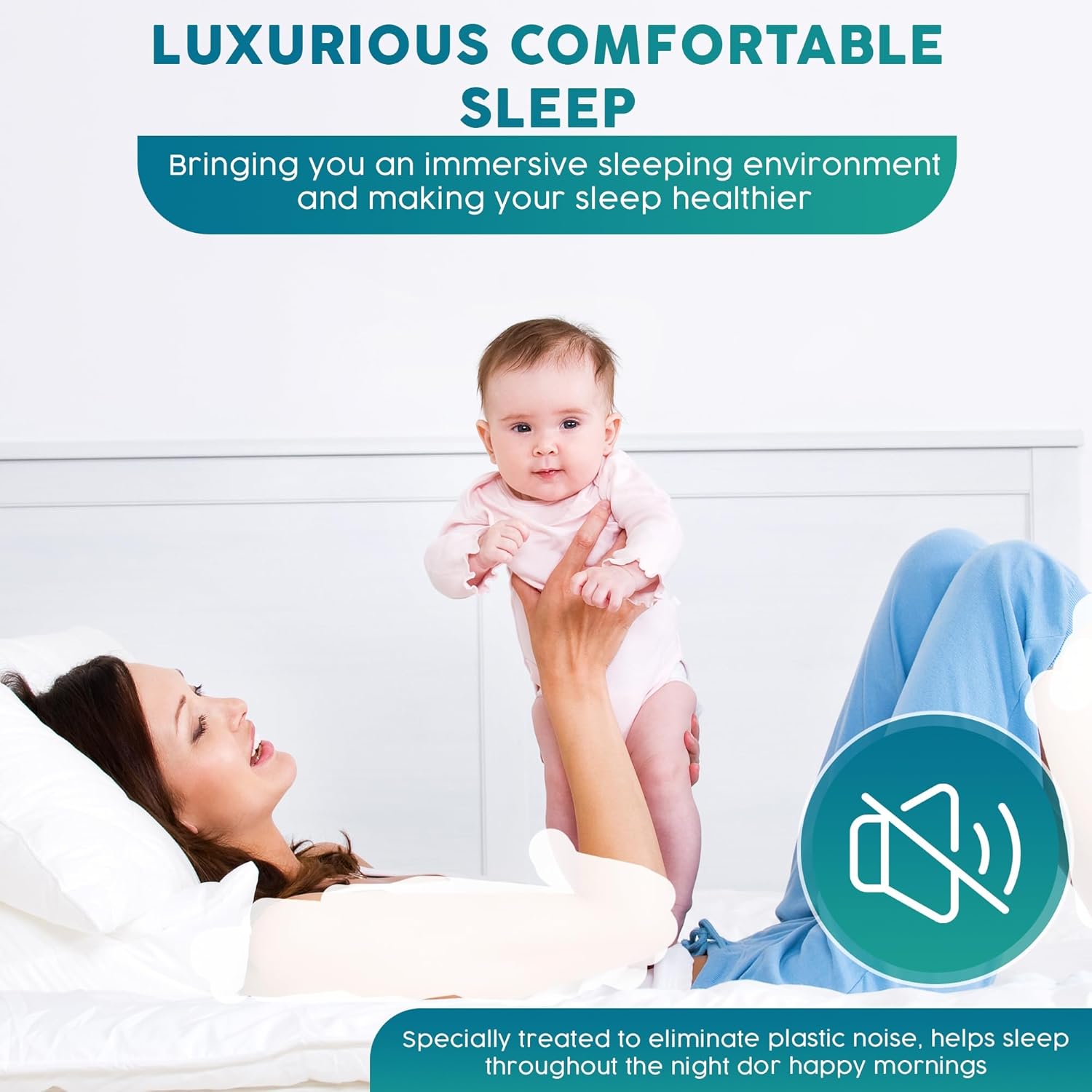 Venneti Waterproof Mattress Protector Queen - Soft, Hypoallergenic, and Breathable Quilted Cotton Bed Cover - Deep Pocket Fitted Design - Quilted Bedding Shield for Comfortable Sleep…