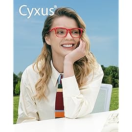 Cyxus Blue Light Glasses Computer Glasses UV Blocking Filter Eyeglasses Frame Christmas Red Glasses for Women
