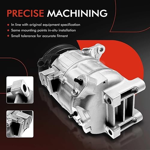 Miniatura 4 de A-Premium Compresor de AC con embrague, compatible con 68667, 92600-JA100, compatible con Nissan Altima 2007-2012 3.5L (no compatible con 2.5 litros)