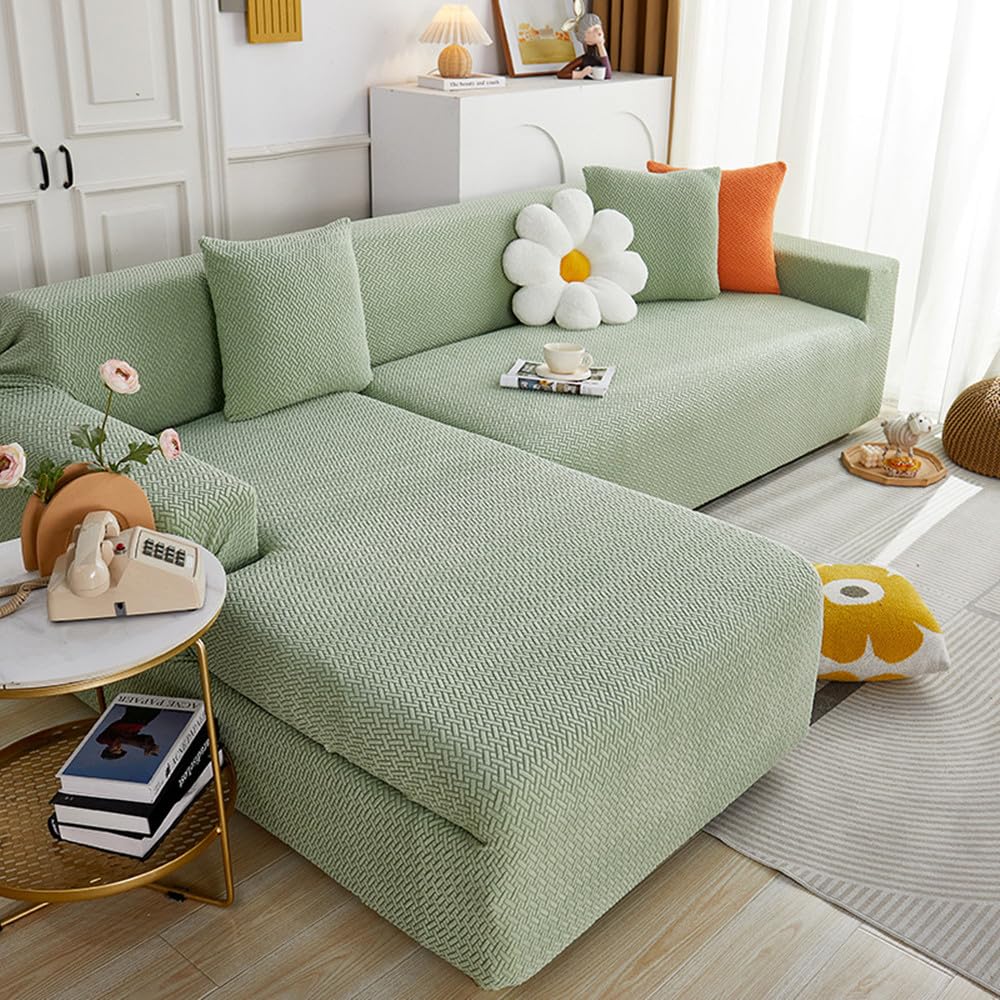Housse canape extensible jacquard protege canape griffe chat