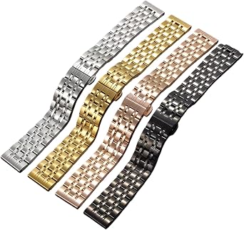 Solid Stainless Steel Watch Strap Butterfly Clasp for Emporio Armani