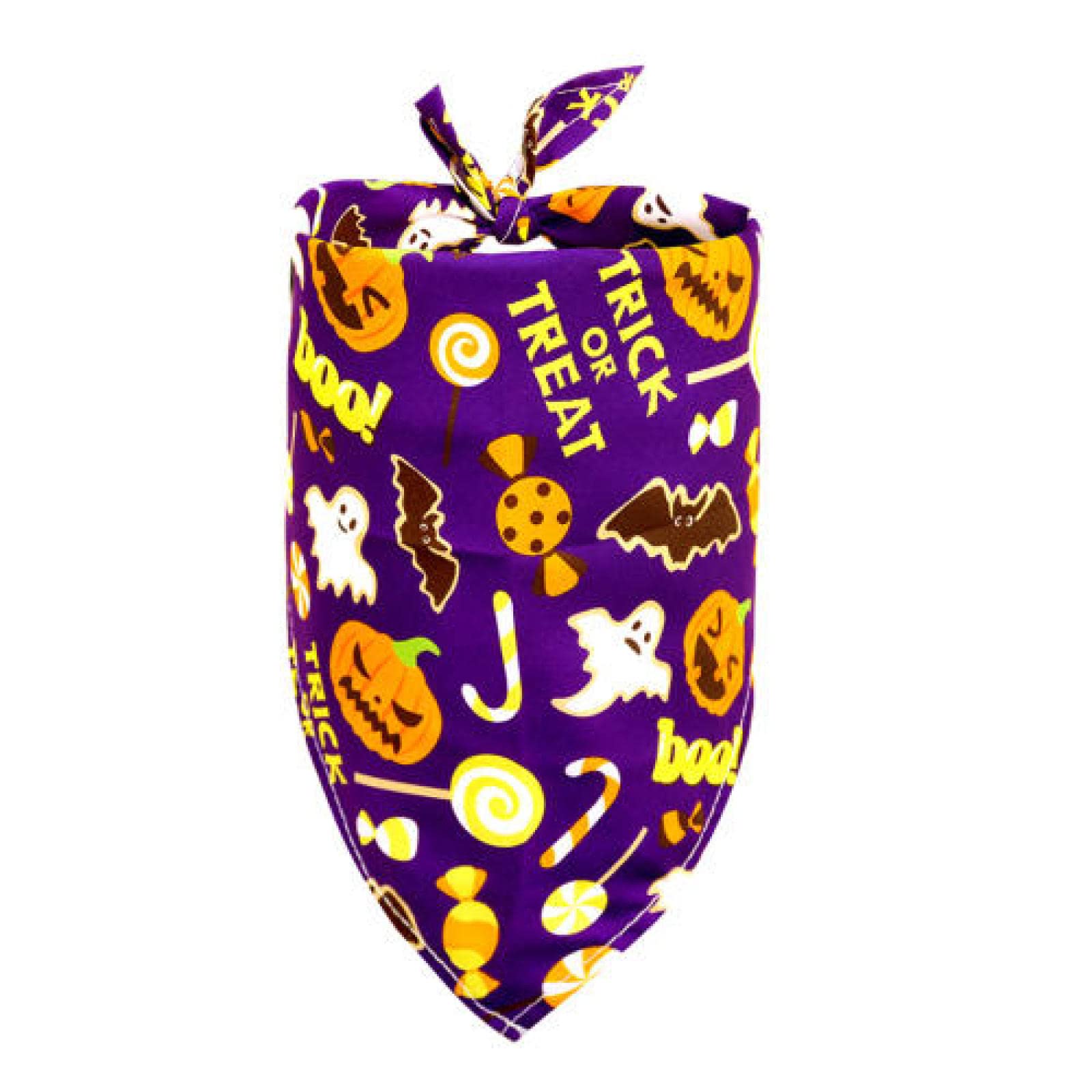 Lot de 10 bandanas pour chiens - Accessoires pour chiens - Bandana style citrouille - Fournitures pour animaux domestiques - Bandanas pour petits chiens et chiots - 01