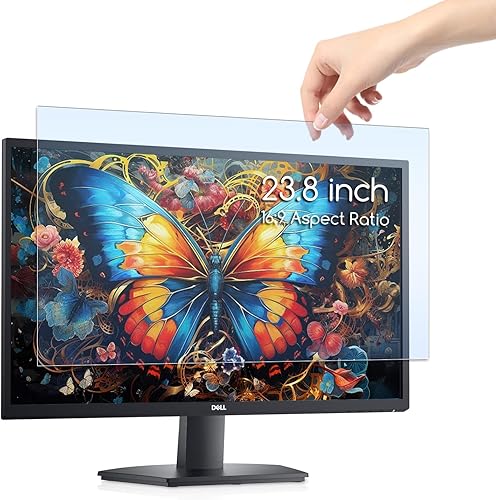 KEANBOLL Panel protector de pantalla de luz azul para monitor de computadora de 23.8 pulgadas, filtro de bloqueo de luz azul, protector