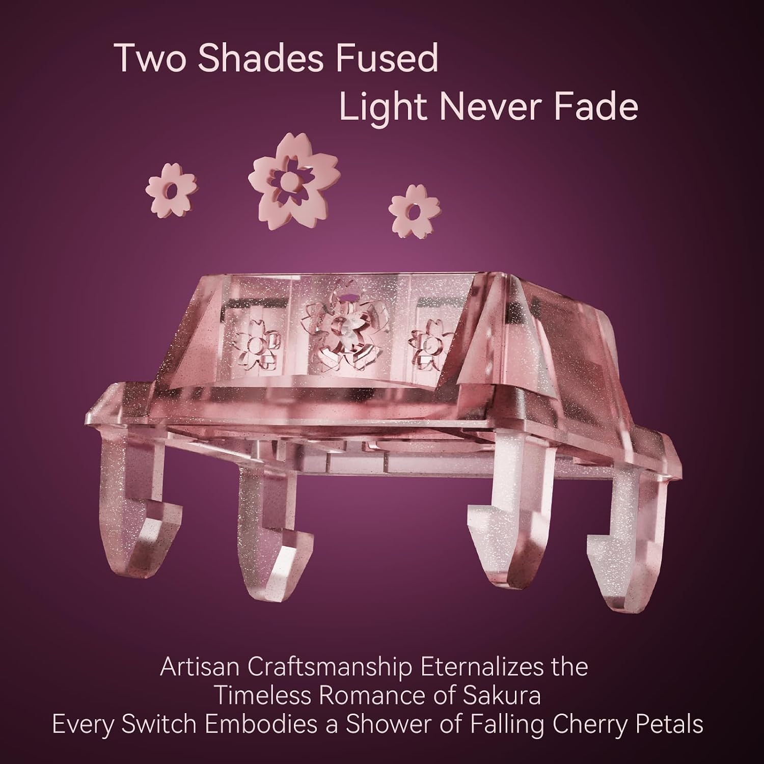 GATERON x Sikakeyb Sakura Set(Sakura Magnetic Switches 70PCS) | Adjustable Actuation,Freely Setting of Pre-Travel,SMD LED,compatible for Magnetic Gaming Keyboards