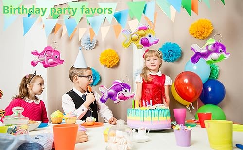 Miniatura 5 de 20 piezas de regalos para estudiantes de aula de peces, regalos de arcoíris a granel del profesor, mini recompensas de vacaciones pop regalos de