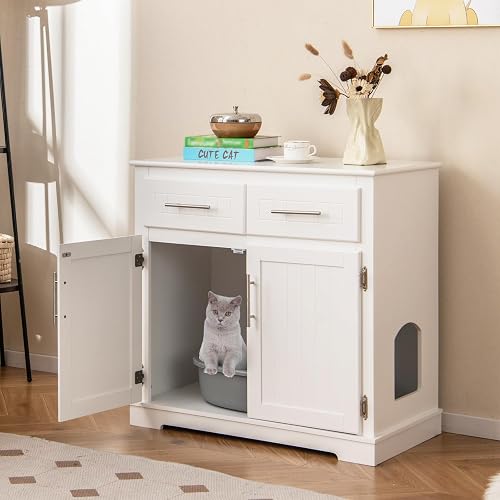 GYMAX Cat Litter Box Enclosure