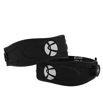 Kuangmi Knob Patella Tendon Support Strap, Knee Brace for Pain Relief Adjustable Patella Band, Medium 2 Pack