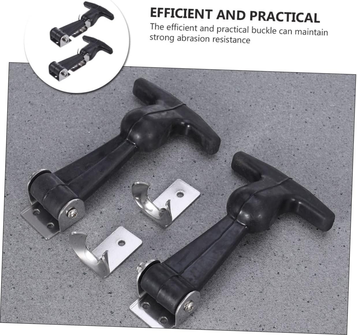Vaguelly 2Pcs Heavy Duty Draw Latch Hasp with Handle Durable Tool Box Locking Mechanism for Secure Closure for Toolboxes Hatches and More