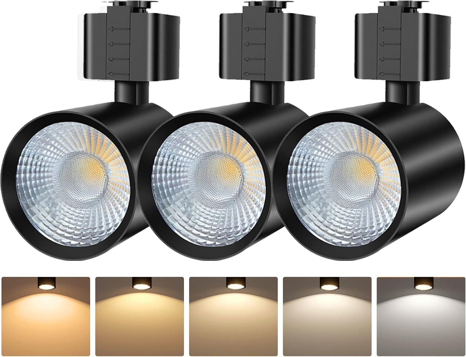 FLSNT LED J Track Lighting Heads, 10W (60W Eq.), 5