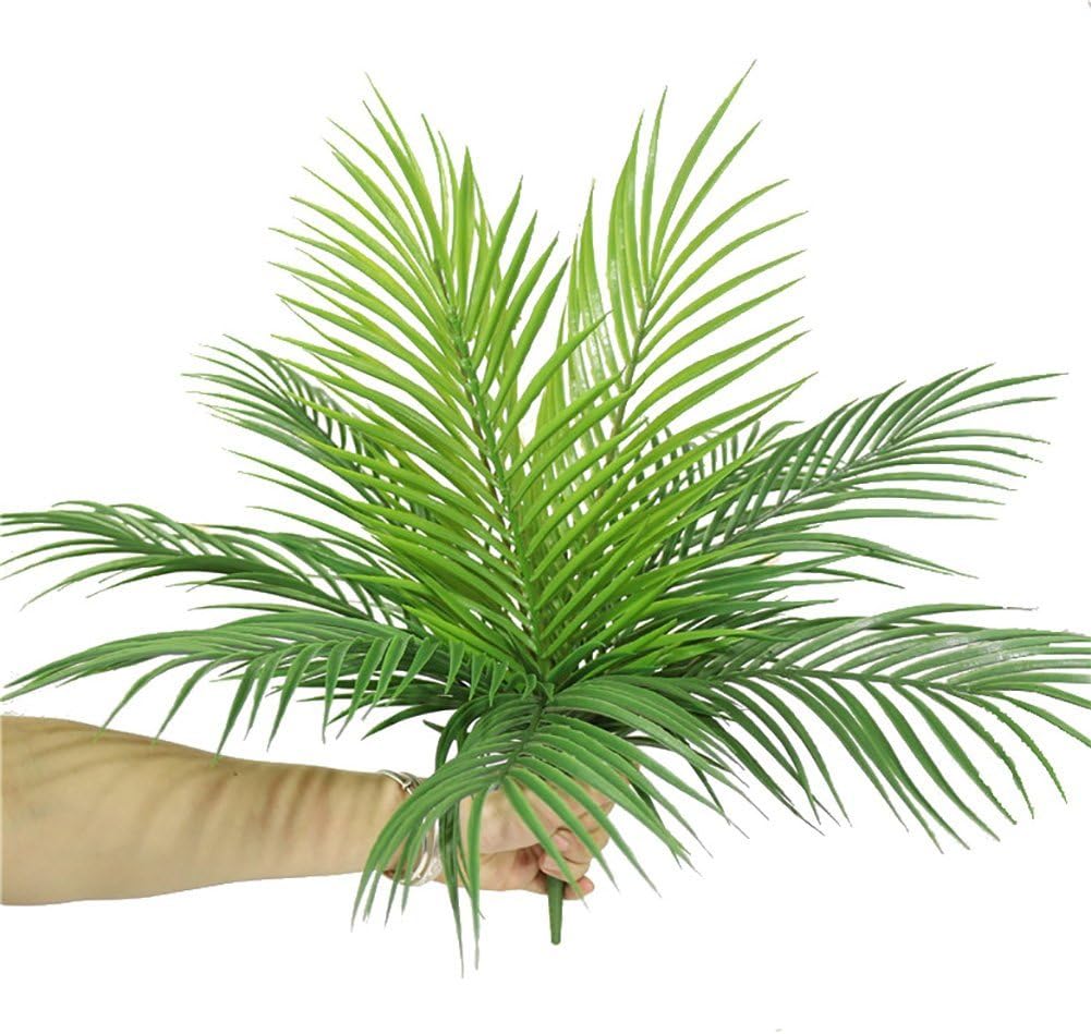 19.7" Artificial Palm Plant Trees Greenery Faux Palm Leaves Artificial Plants Leaf for Home Party Decorations