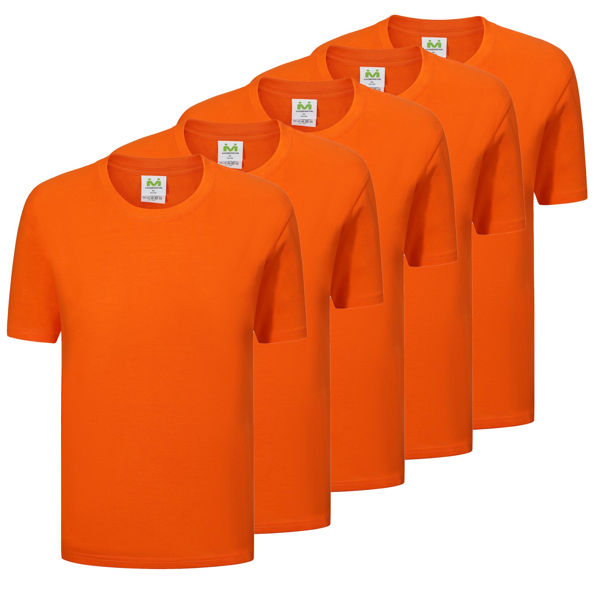 MISEMIYA T Shirt - Mz-5-ts135 T-Shirt Unisex Adulto (Confezione da 5)