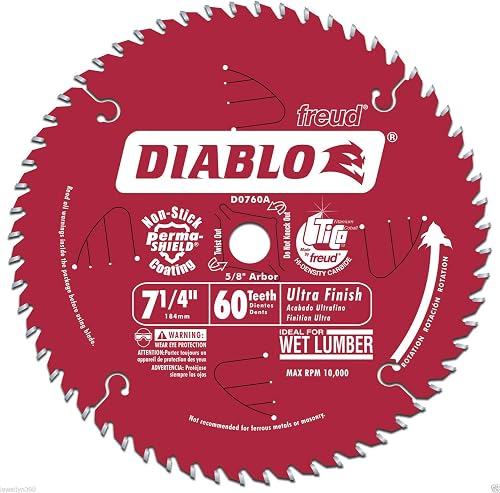 Freud D0760A 7-1 4" 60 Tooth Diablo Saw Blade NEW
