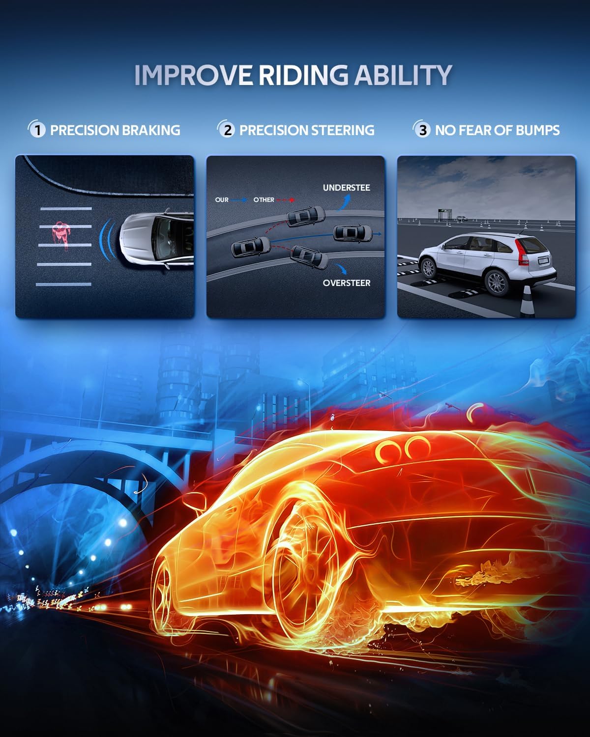 172177 339148 72471 Front and Rear Struts Fit for 2004-2008 for Pontiac Grand Prix Complete Strut Spring Assemblies Shock Absorbers 4PCS