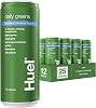 Huel Daily Greens Sparkling Drink, 12 x 330ml Cans, Blueberry, Lemon & Thyme Flavour, with Ashwagandha Root & Green Tea Extract, 41 Vitamins & Minerals, 3g Fibre, Only 25 Calories, Vegan